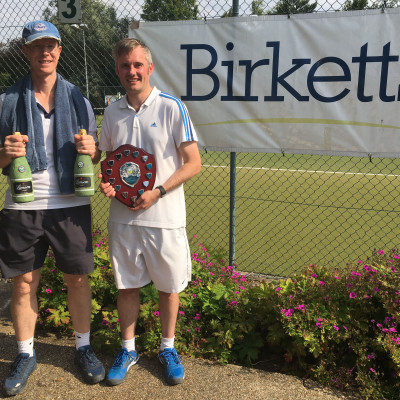 Sean Milbank and Matt Sparrow win Birketts tennis competition