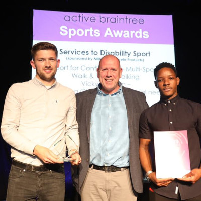 Andy Mayne presents services to disability awards at active Essex 2018