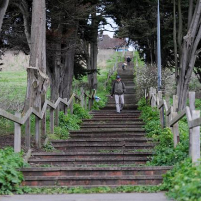 Original Benton hill steps in Leigh-on-sea essex